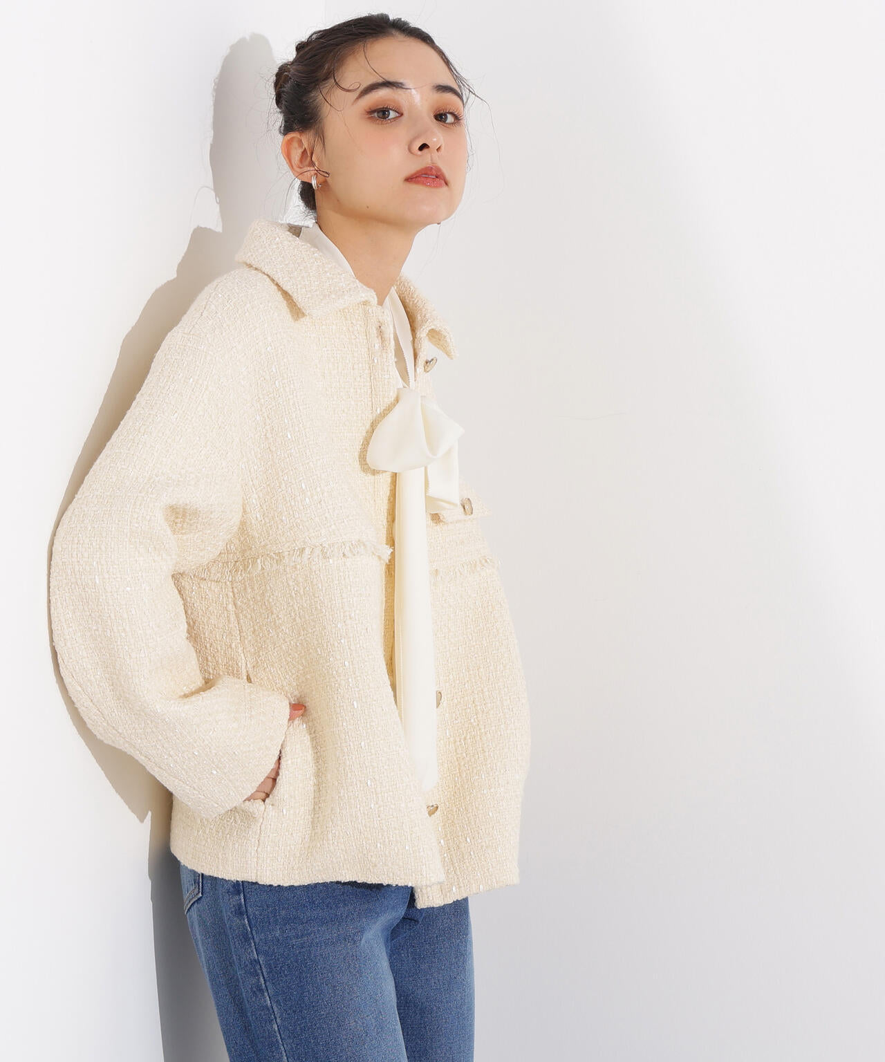 ツイード SETUP ブルゾン