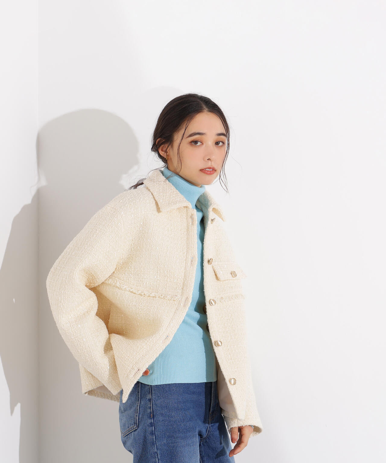 ツイード SETUP ブルゾン