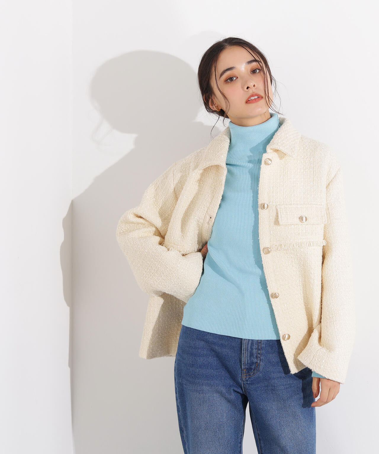 ツイード SETUP ブルゾン