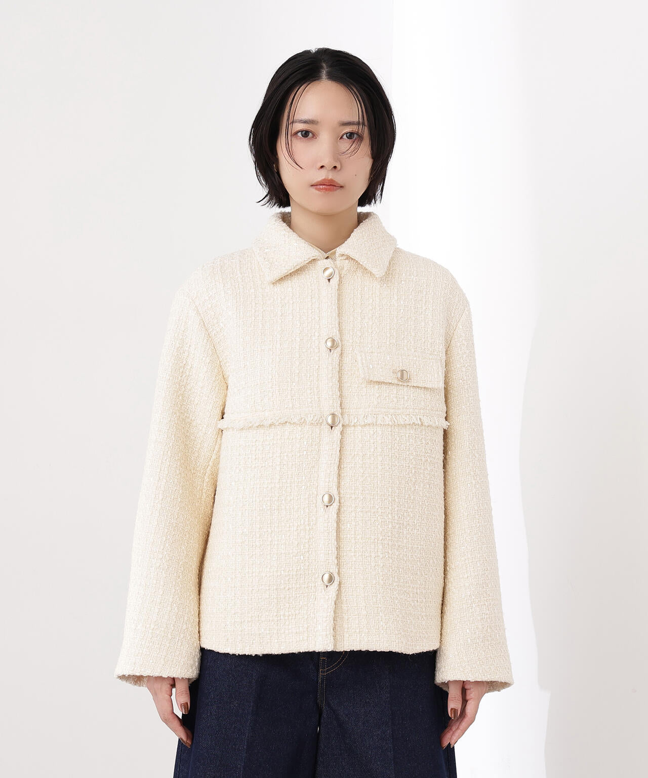 ツイード SETUP ブルゾン