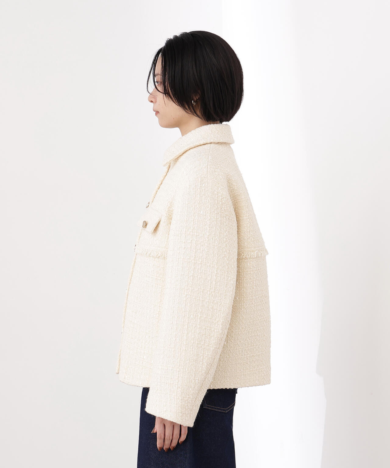 ツイード SETUP ブルゾン