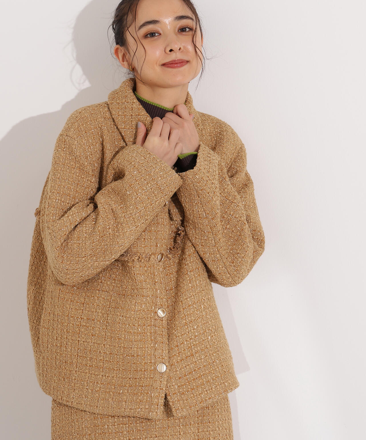 ツイード SETUP ブルゾン