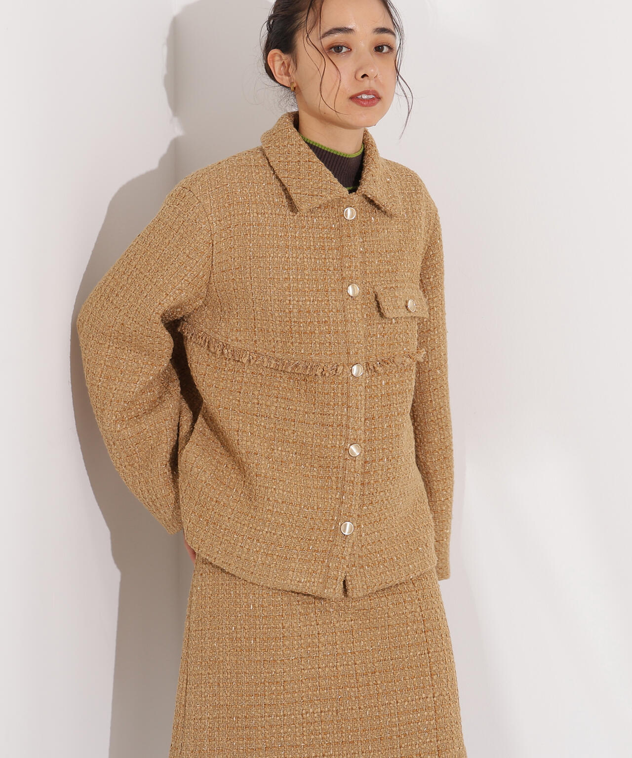 ツイード SETUP ブルゾン