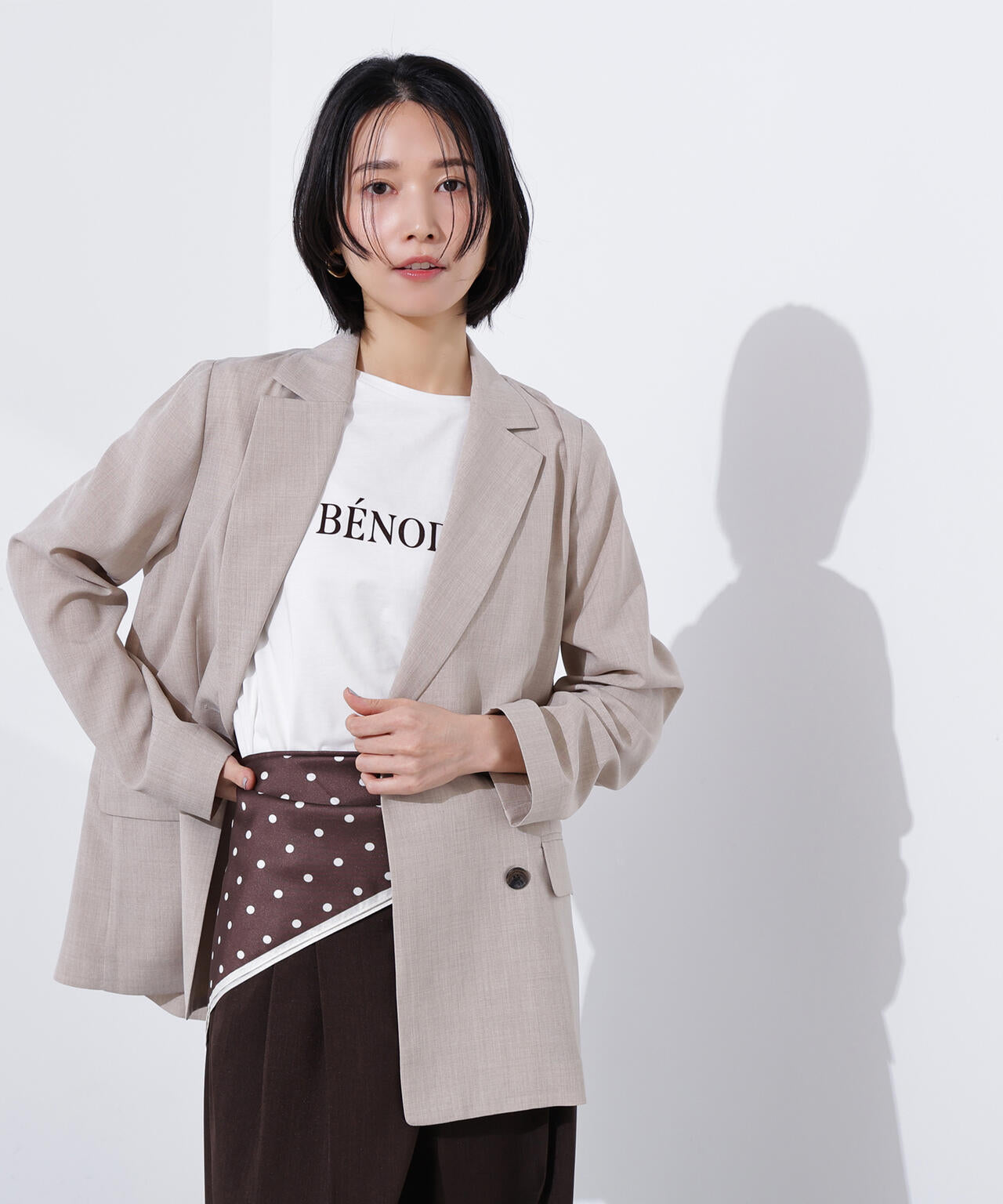 ライトテーラードダブルジャケット