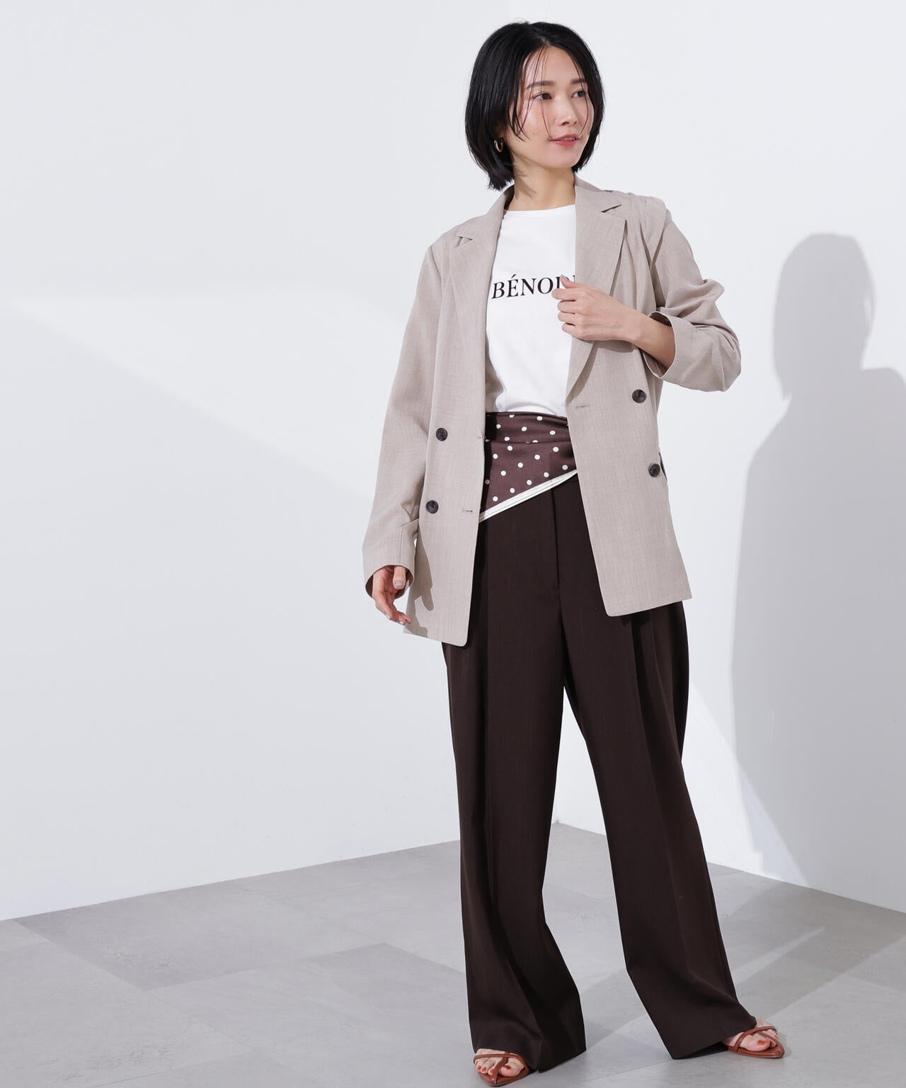 ライトテーラードダブルジャケット