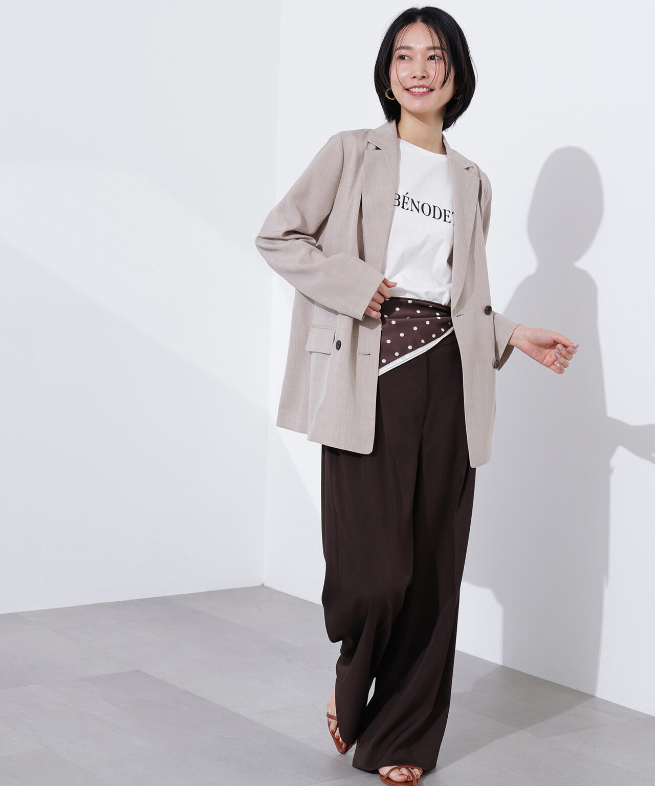 ライトテーラードダブルジャケット