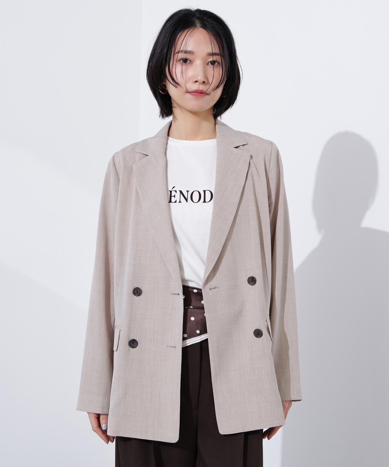 ライトテーラードダブルジャケット