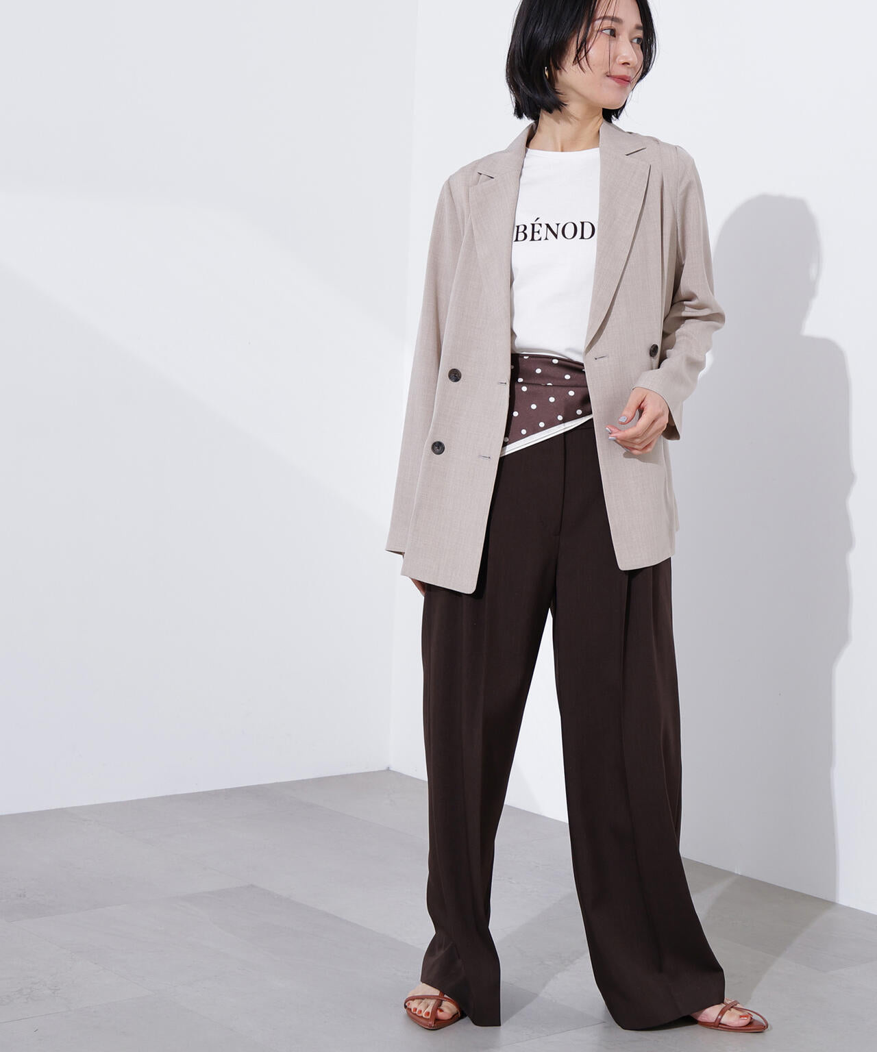 ライトテーラードダブルジャケット