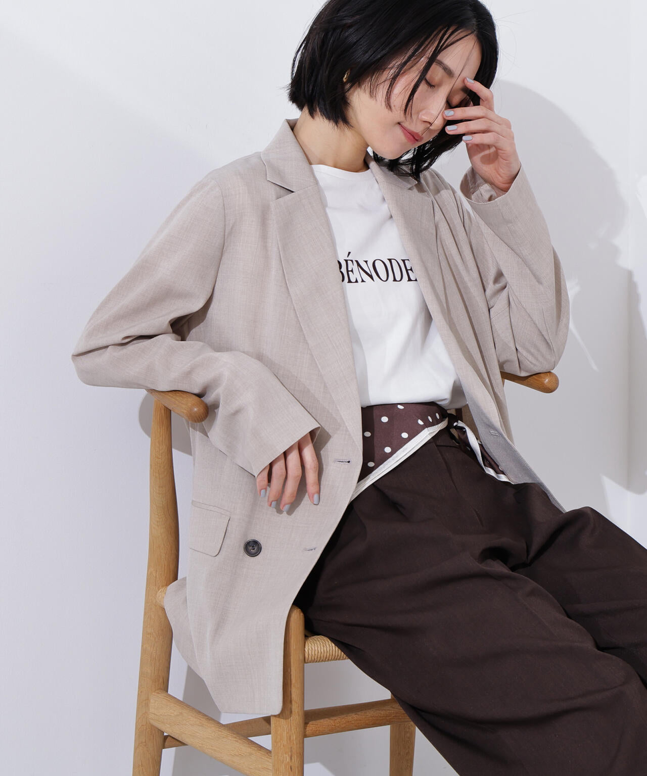 ライトテーラードダブルジャケット