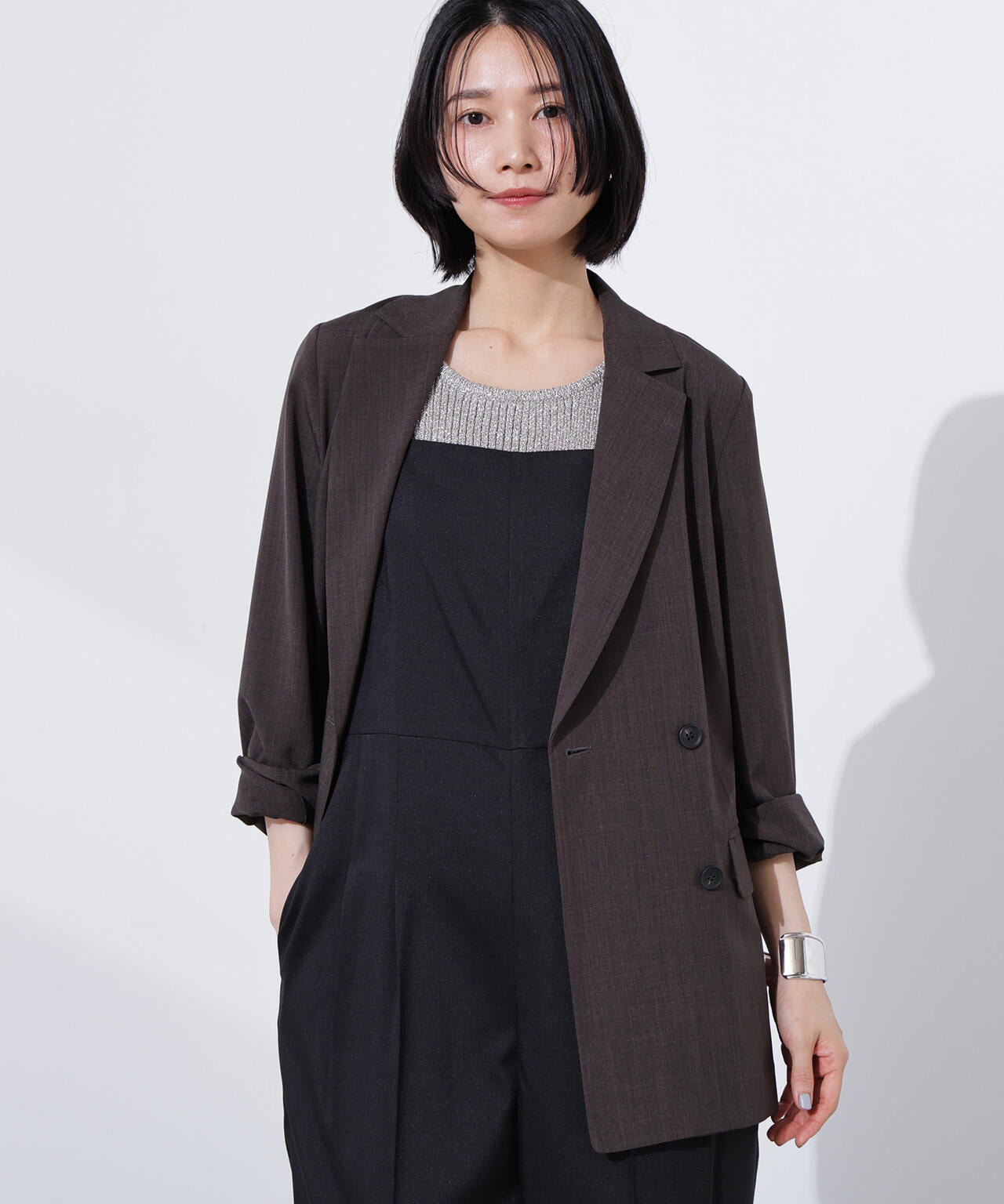 ライトテーラードダブルジャケット