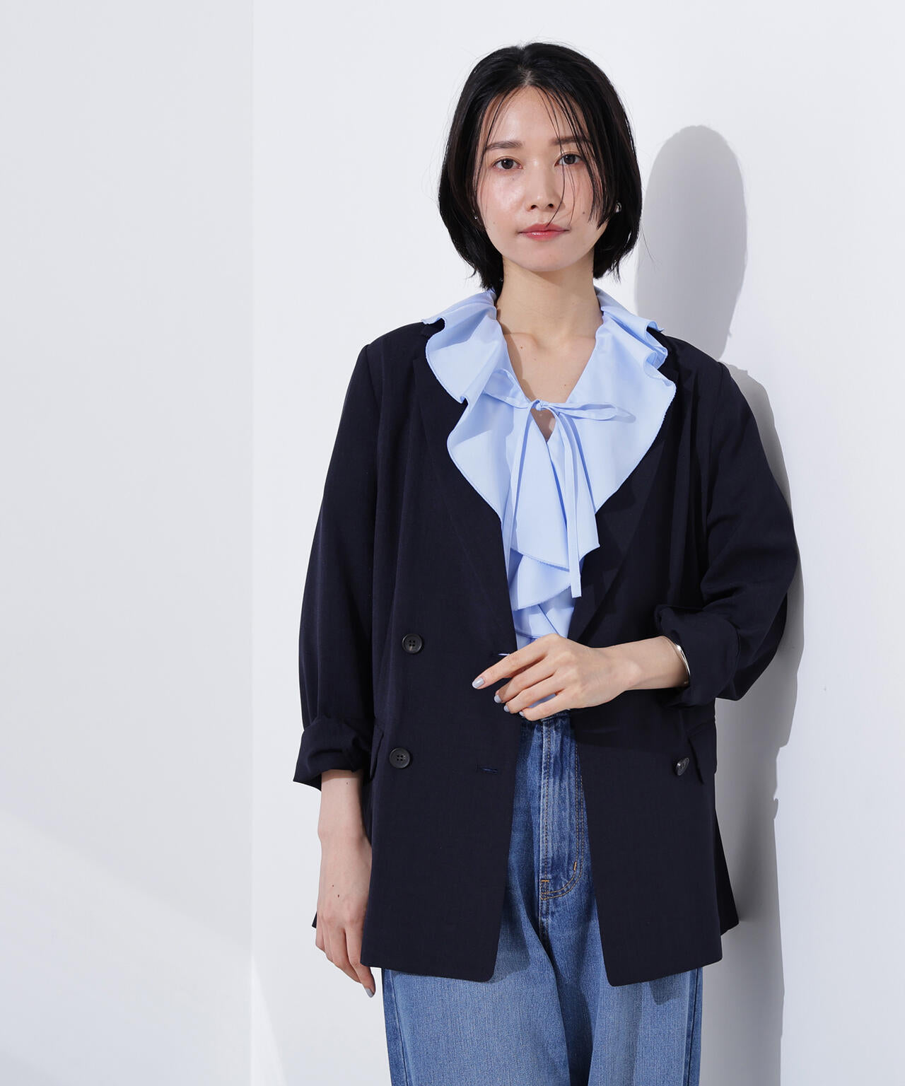 ライトテーラードダブルジャケット