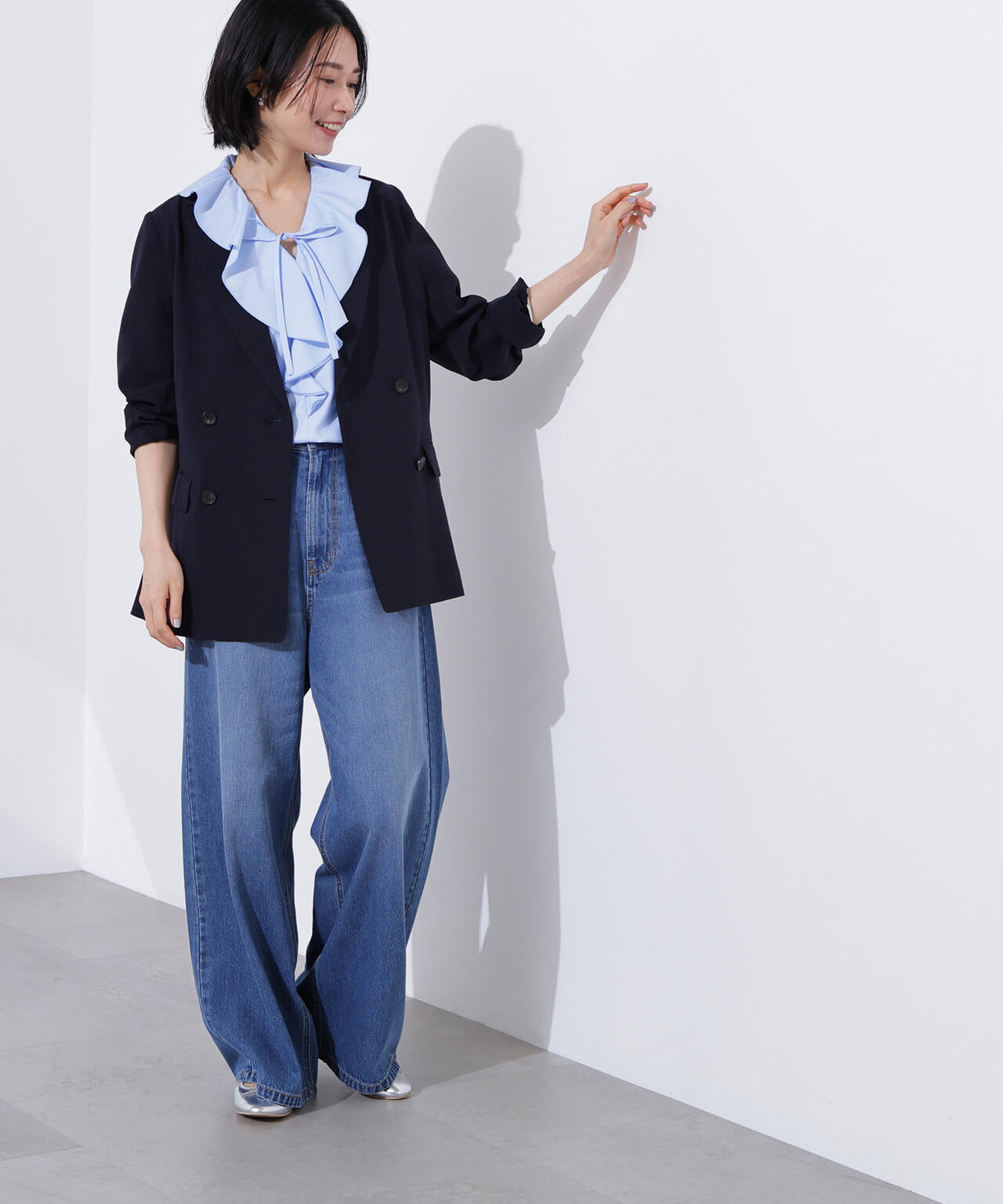 ライトテーラードダブルジャケット