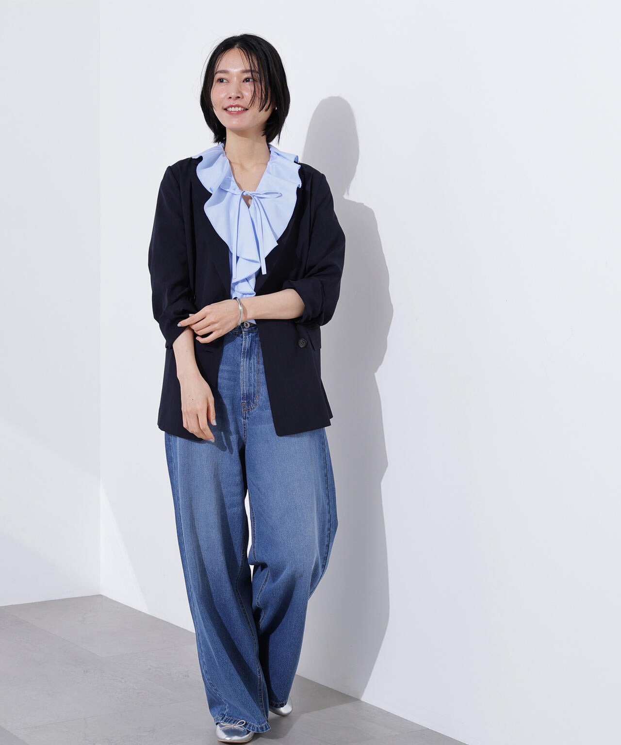 ライトテーラードダブルジャケット