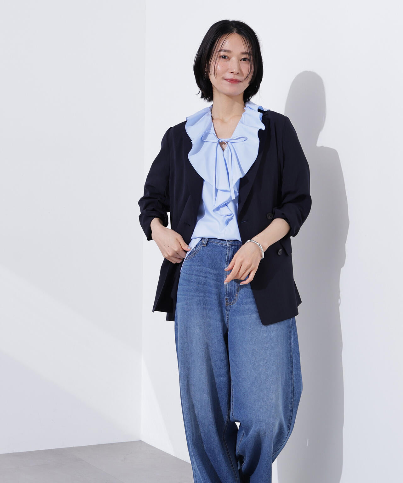 ライトテーラードダブルジャケット