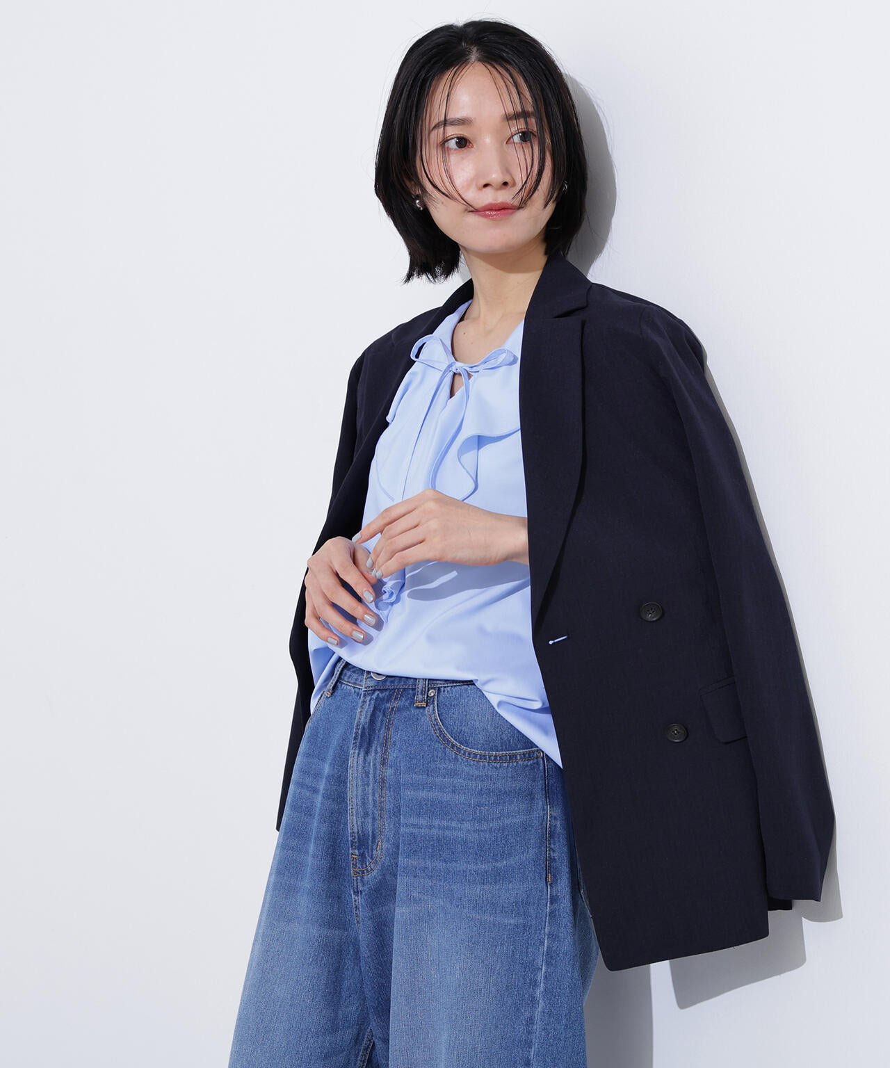 ライトテーラードダブルジャケット