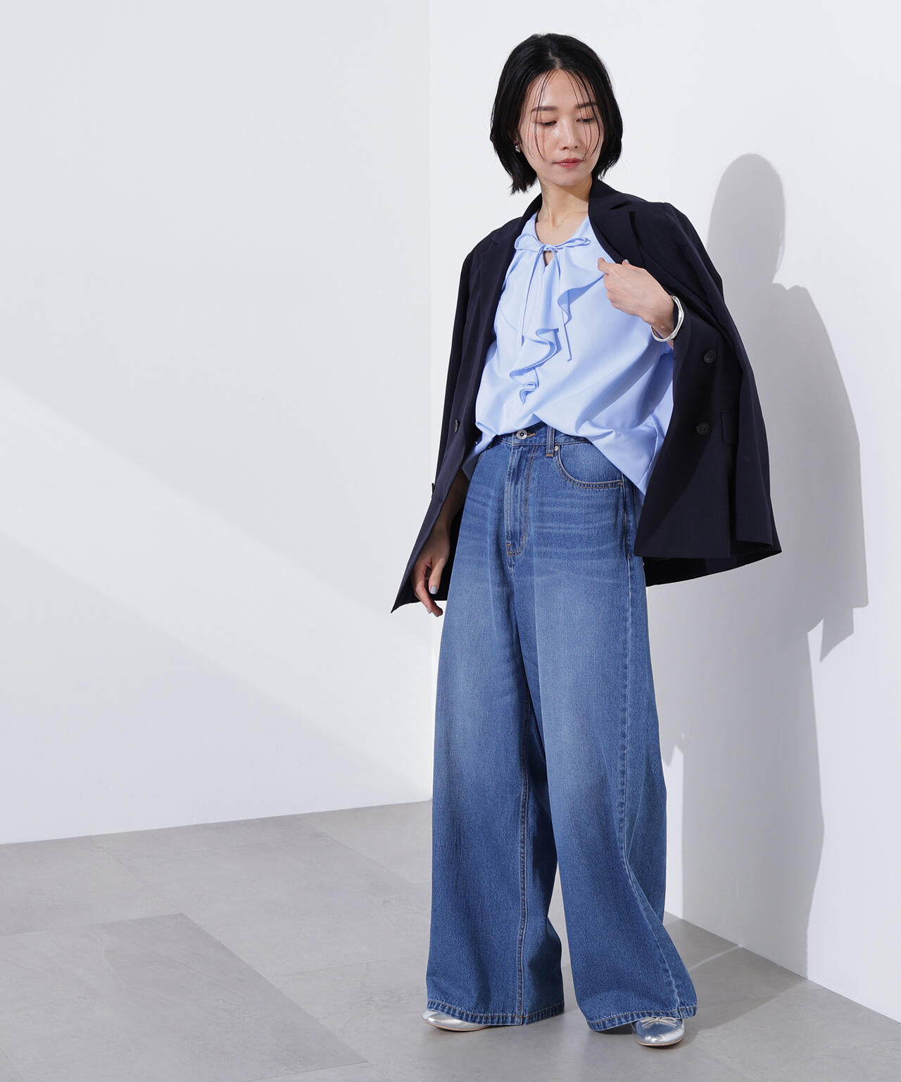 ライトテーラードダブルジャケット