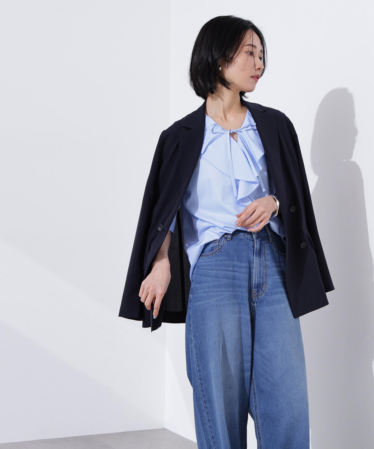 ライトテーラードダブルジャケット