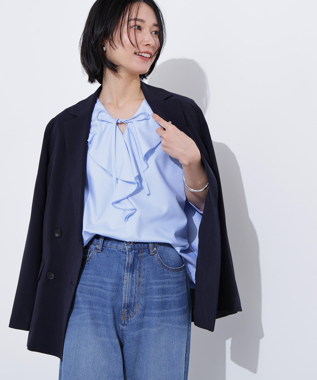 ライトテーラードダブルジャケット