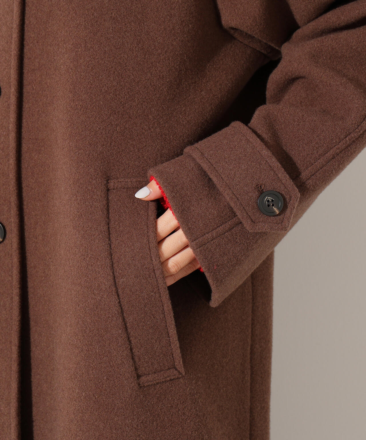 【岸本セシルさん着用】ステンカラーロングコート