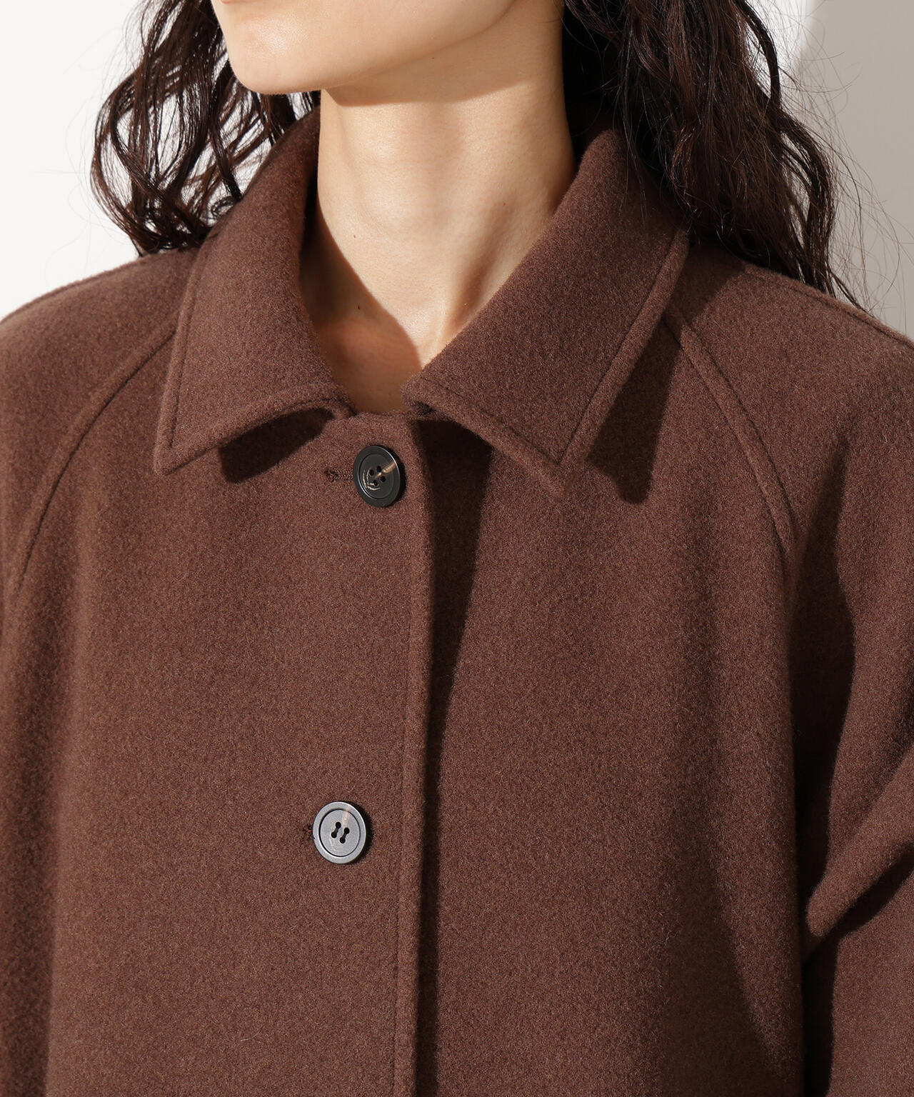 【岸本セシルさん着用】ステンカラーロングコート