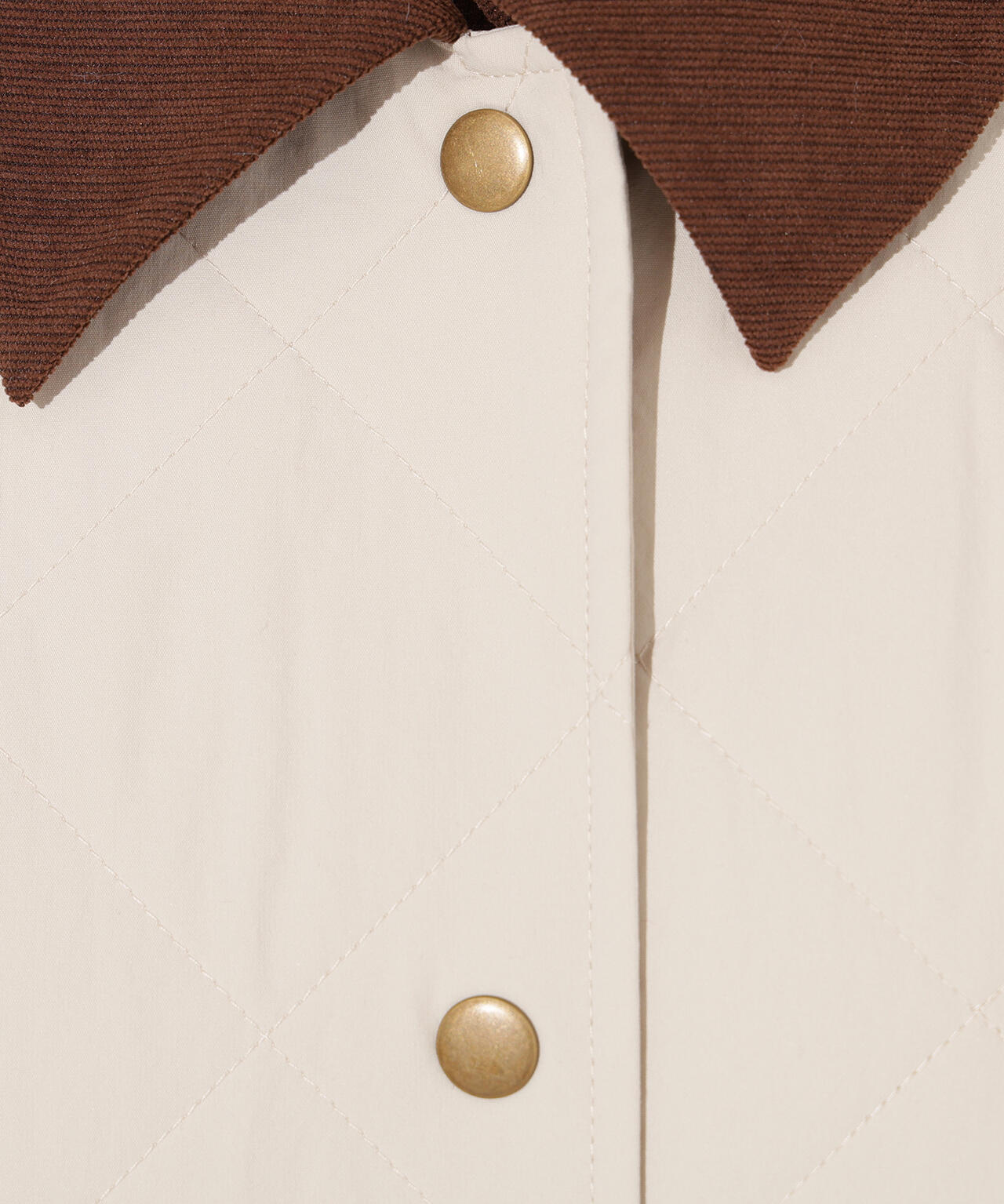 【岸本セシルさん着用】バイカラーキルティングブルゾン