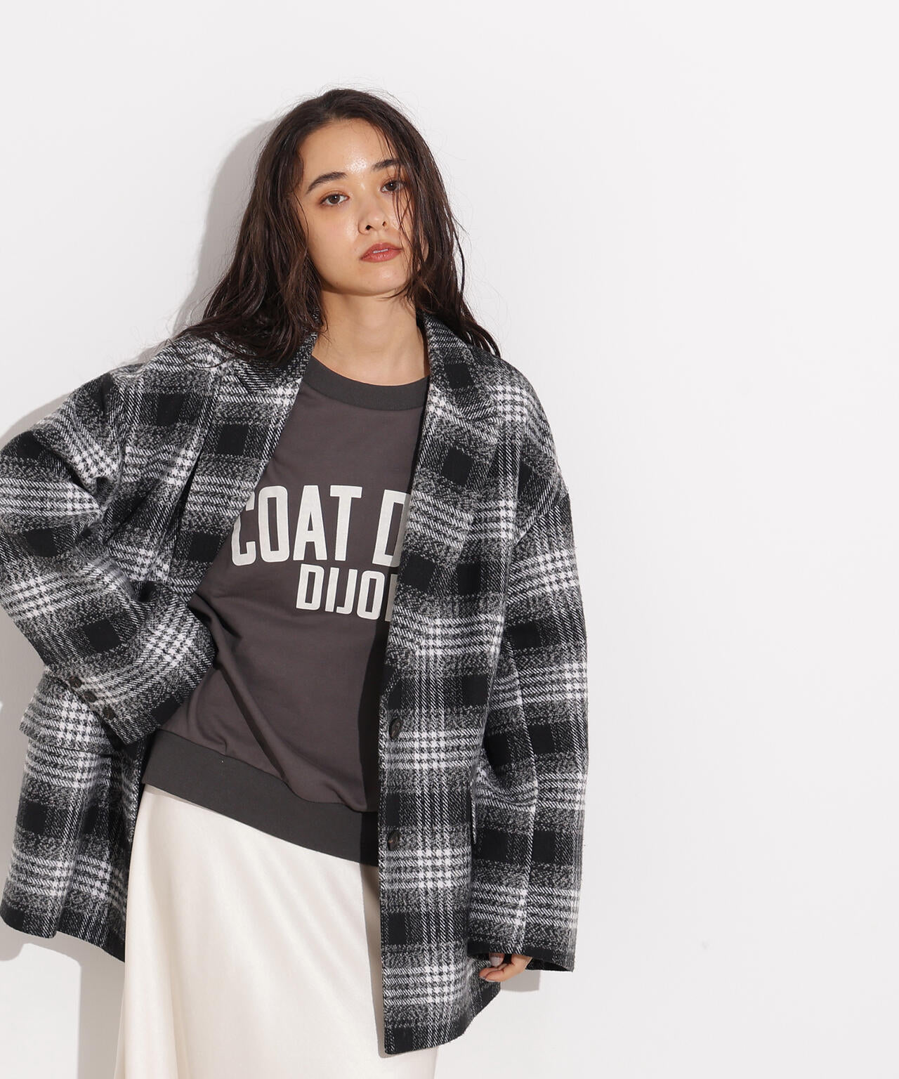 【岸本セシルさん着用】オーバージャケットコート