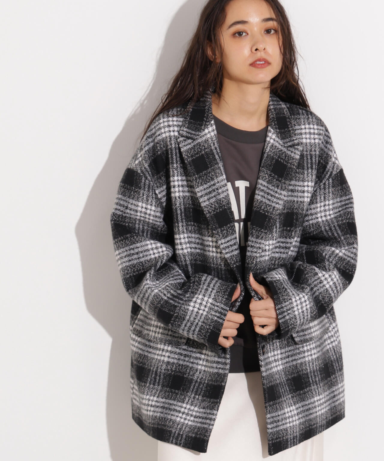 【岸本セシルさん着用】オーバージャケットコート