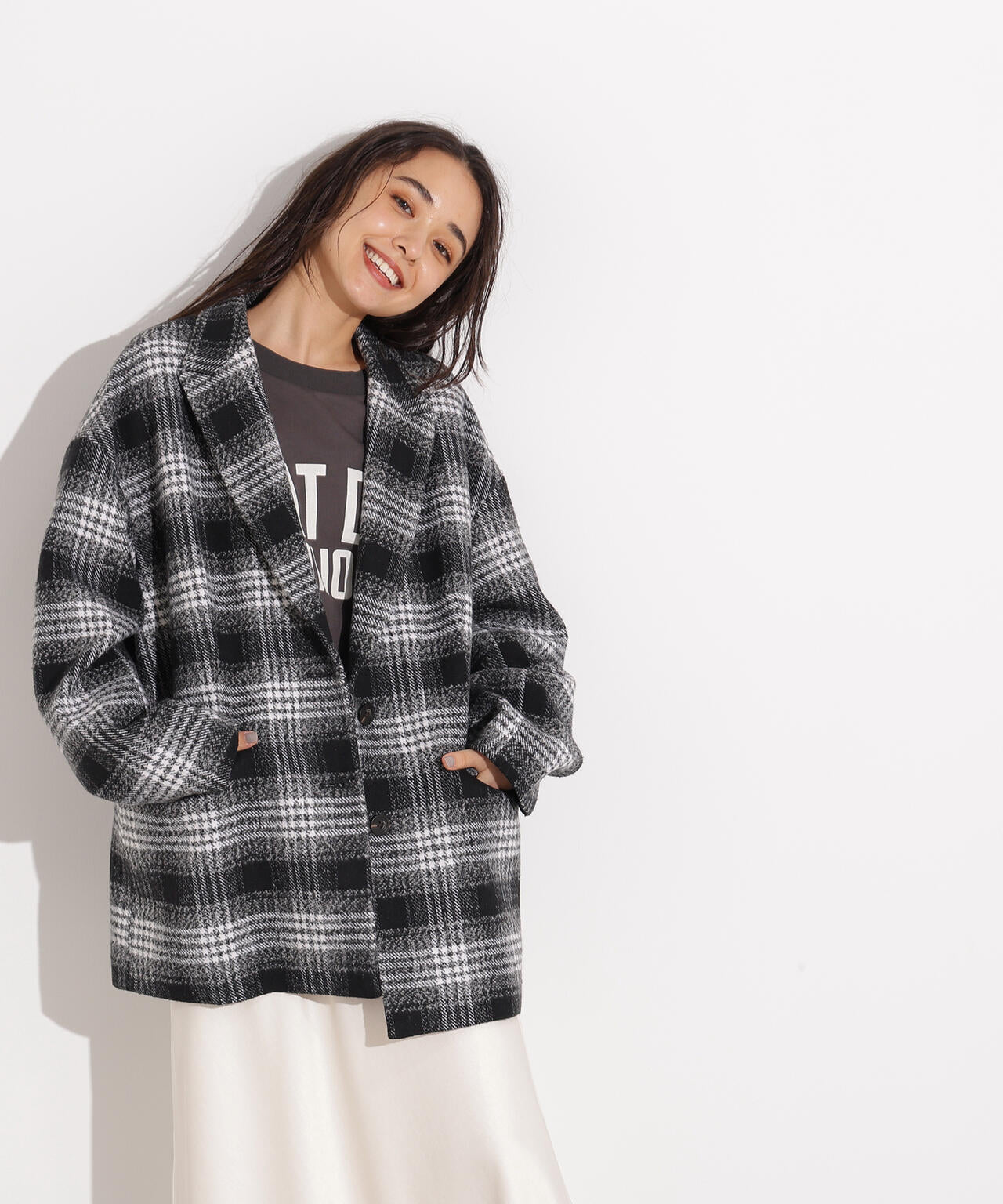 【岸本セシルさん着用】オーバージャケットコート