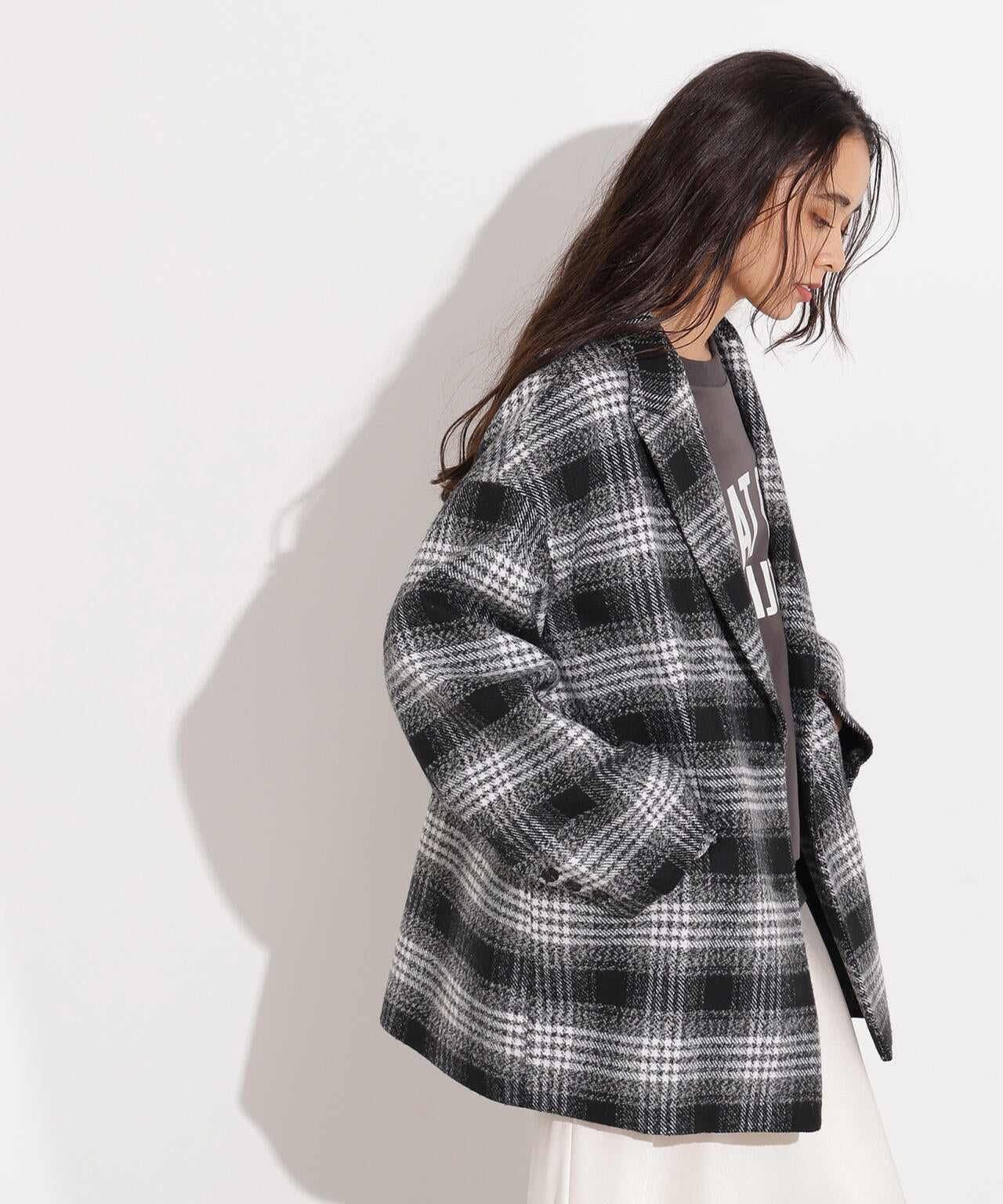 【岸本セシルさん着用】オーバージャケットコート