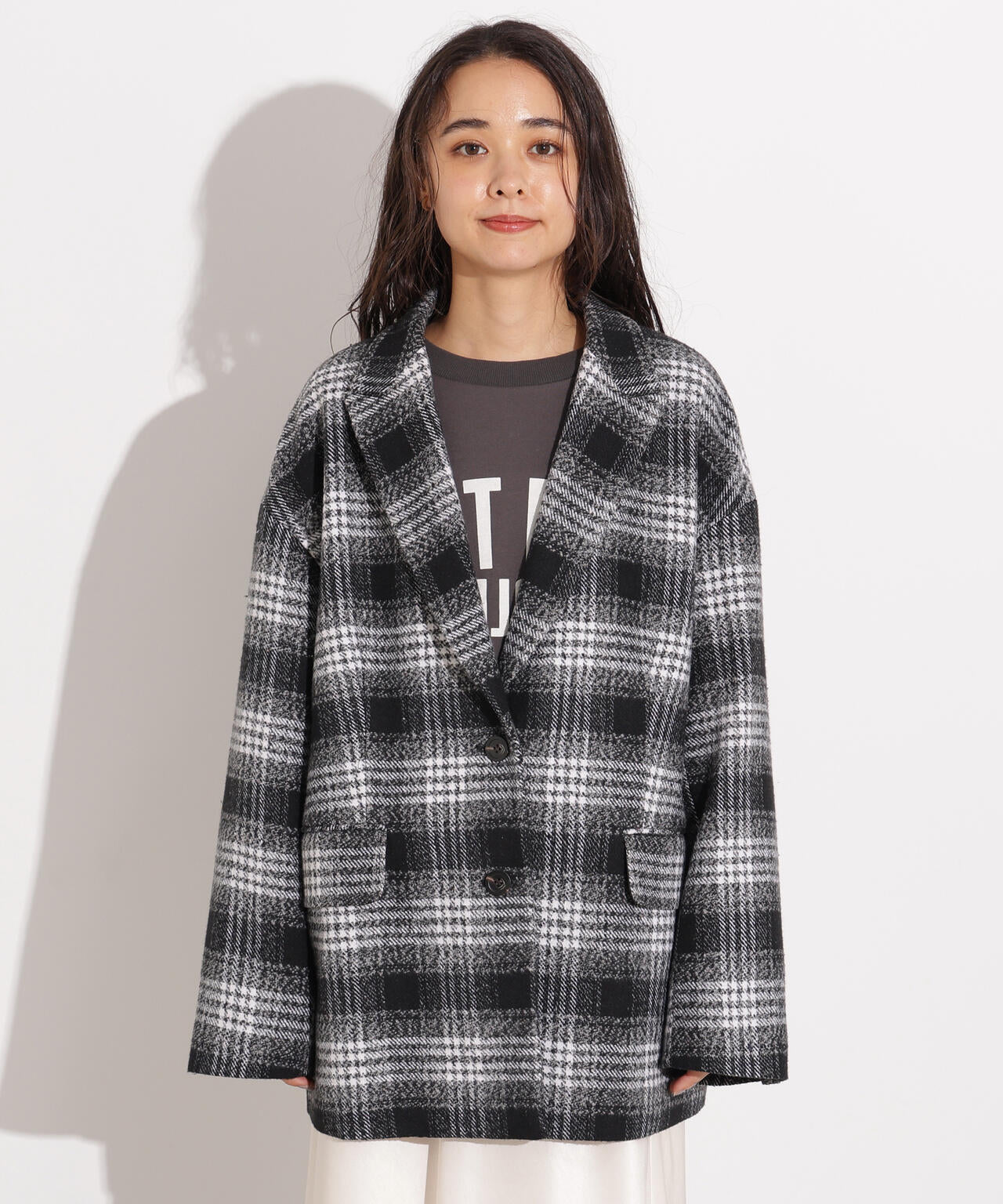 【岸本セシルさん着用】オーバージャケットコート