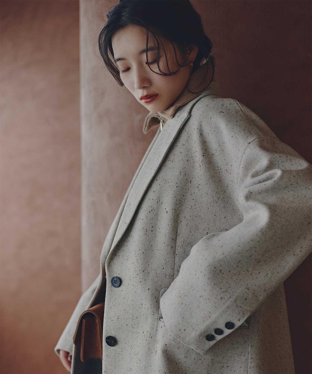 【岸本セシルさん着用】オーバージャケットコート