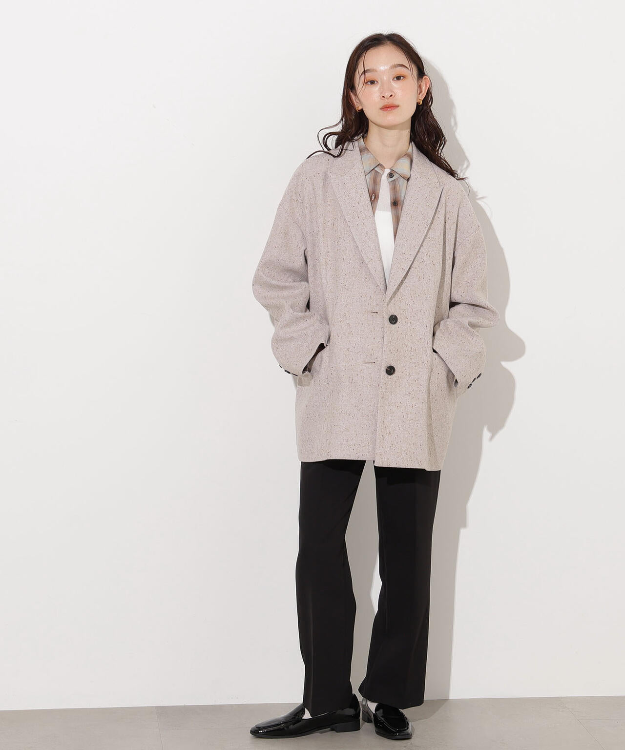 【岸本セシルさん着用】オーバージャケットコート