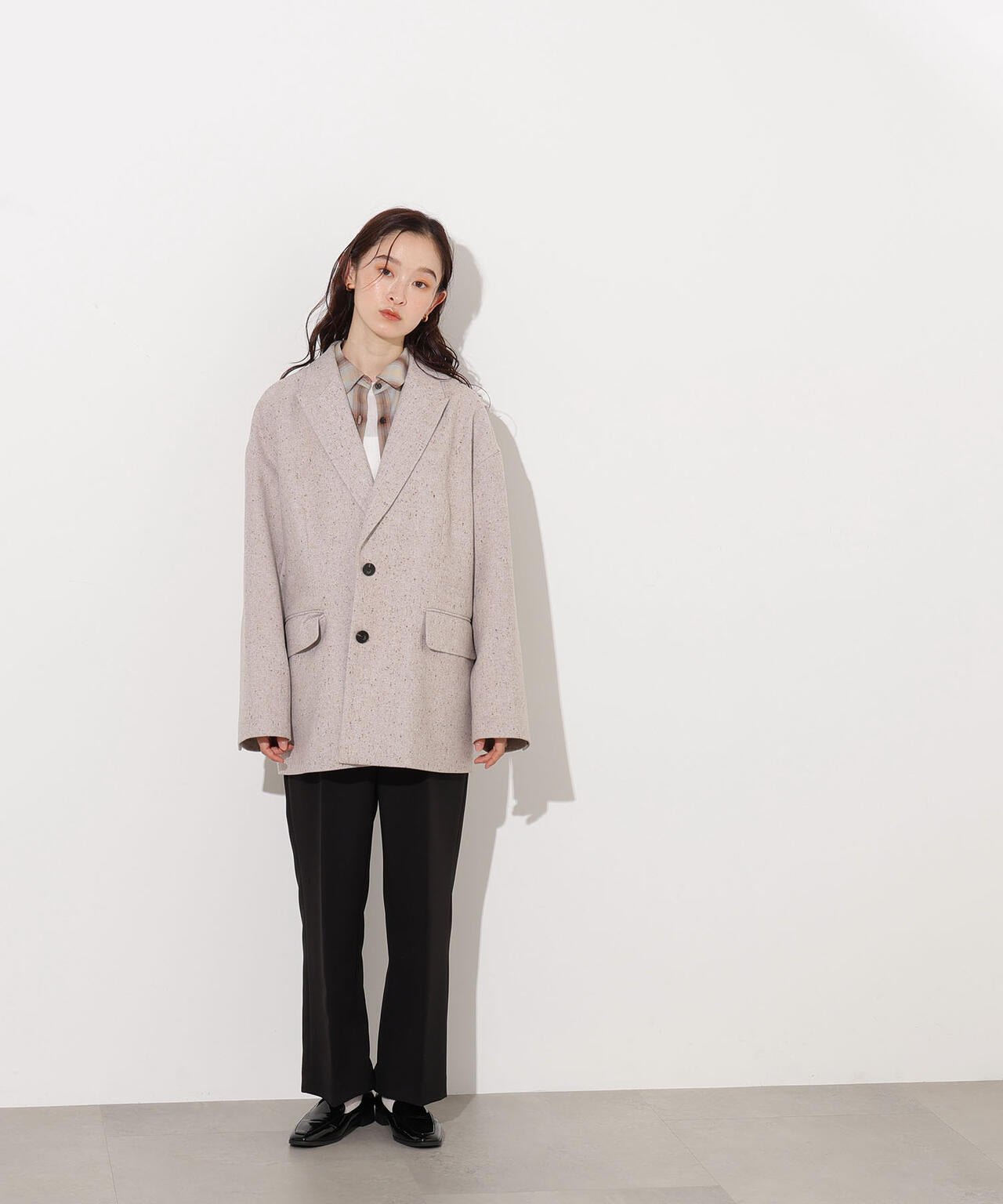 【岸本セシルさん着用】オーバージャケットコート