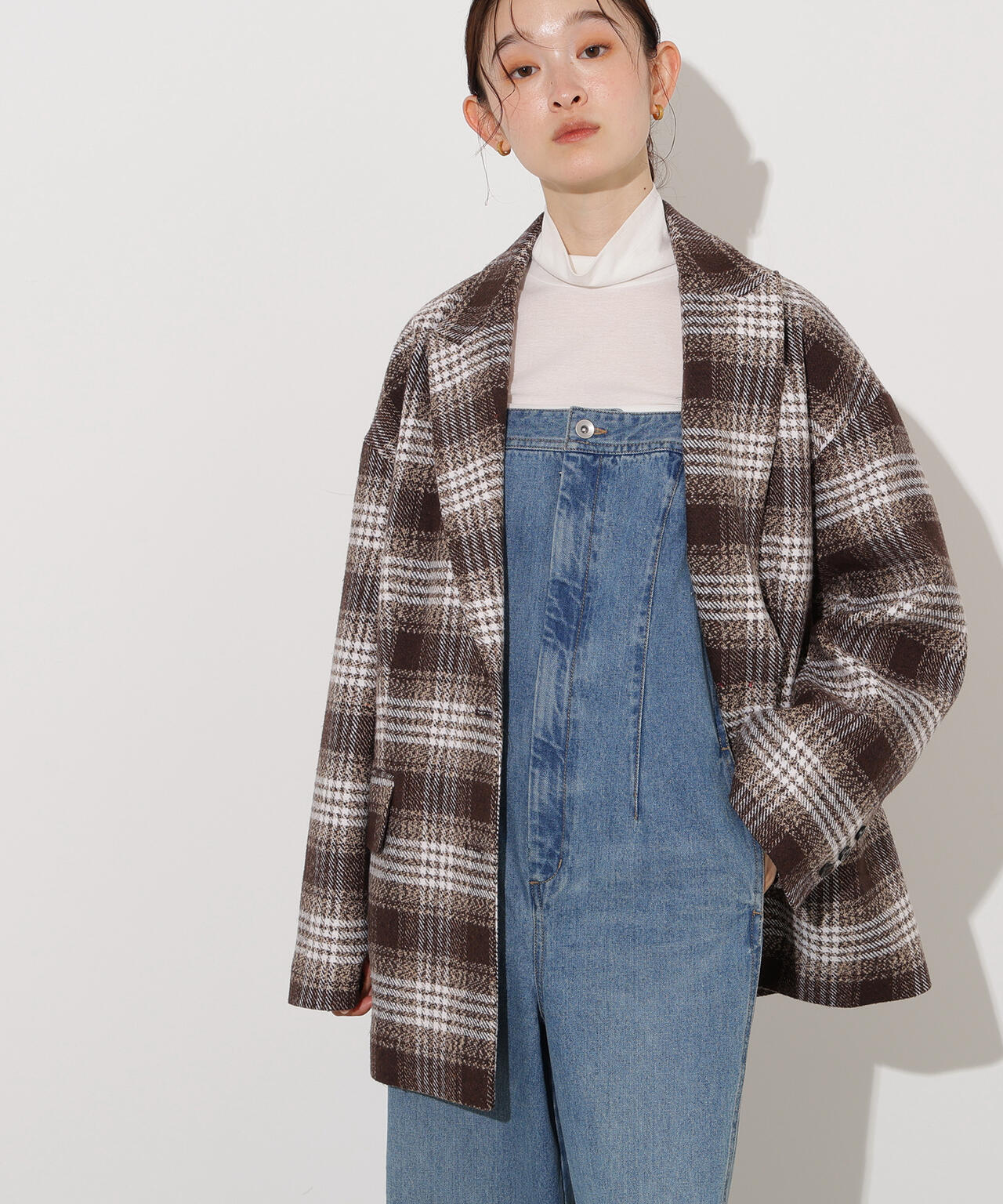 【岸本セシルさん着用】オーバージャケットコート