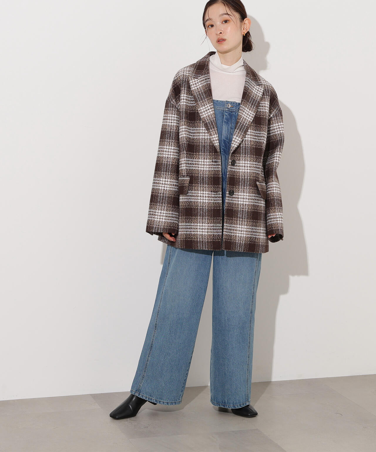 【岸本セシルさん着用】オーバージャケットコート