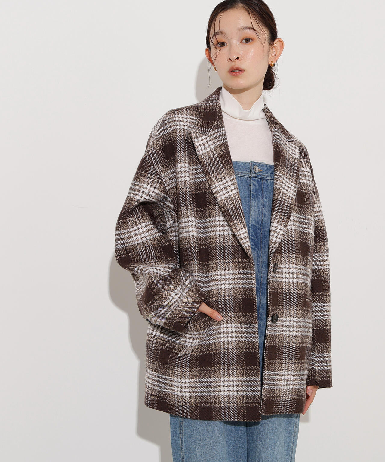 【岸本セシルさん着用】オーバージャケットコート