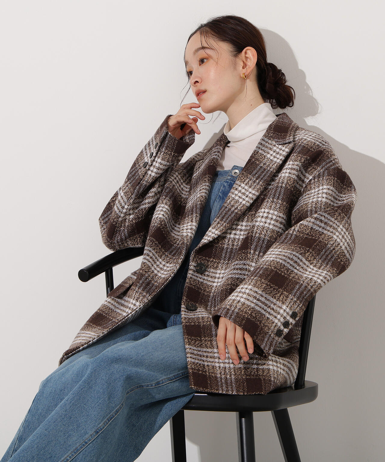 【岸本セシルさん着用】オーバージャケットコート