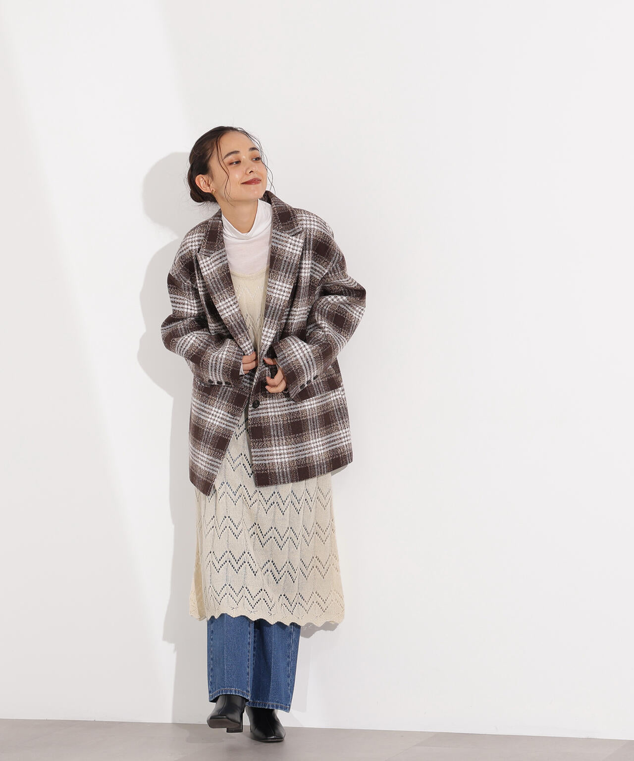 【岸本セシルさん着用】オーバージャケットコート