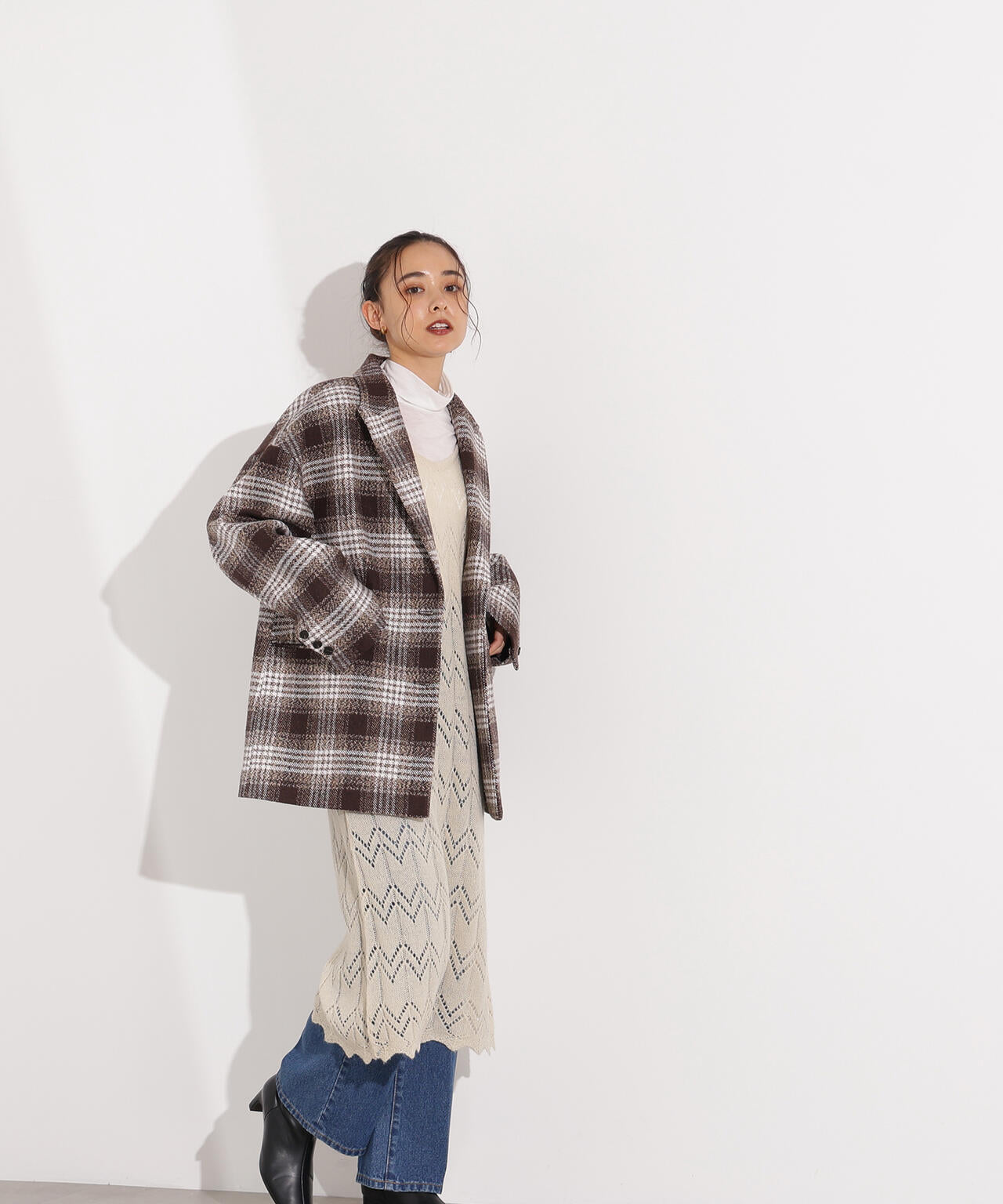 【岸本セシルさん着用】オーバージャケットコート