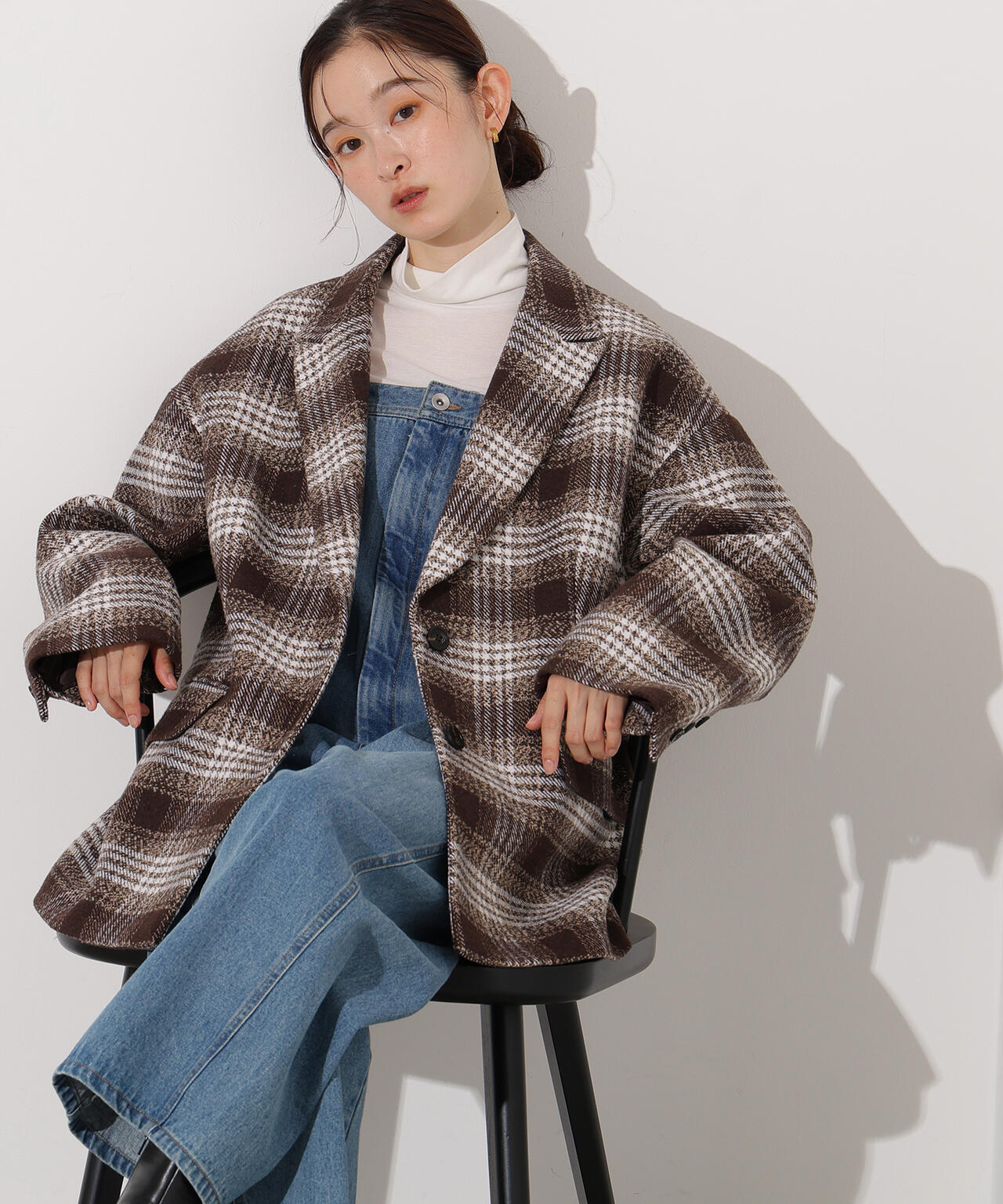 【岸本セシルさん着用】オーバージャケットコート