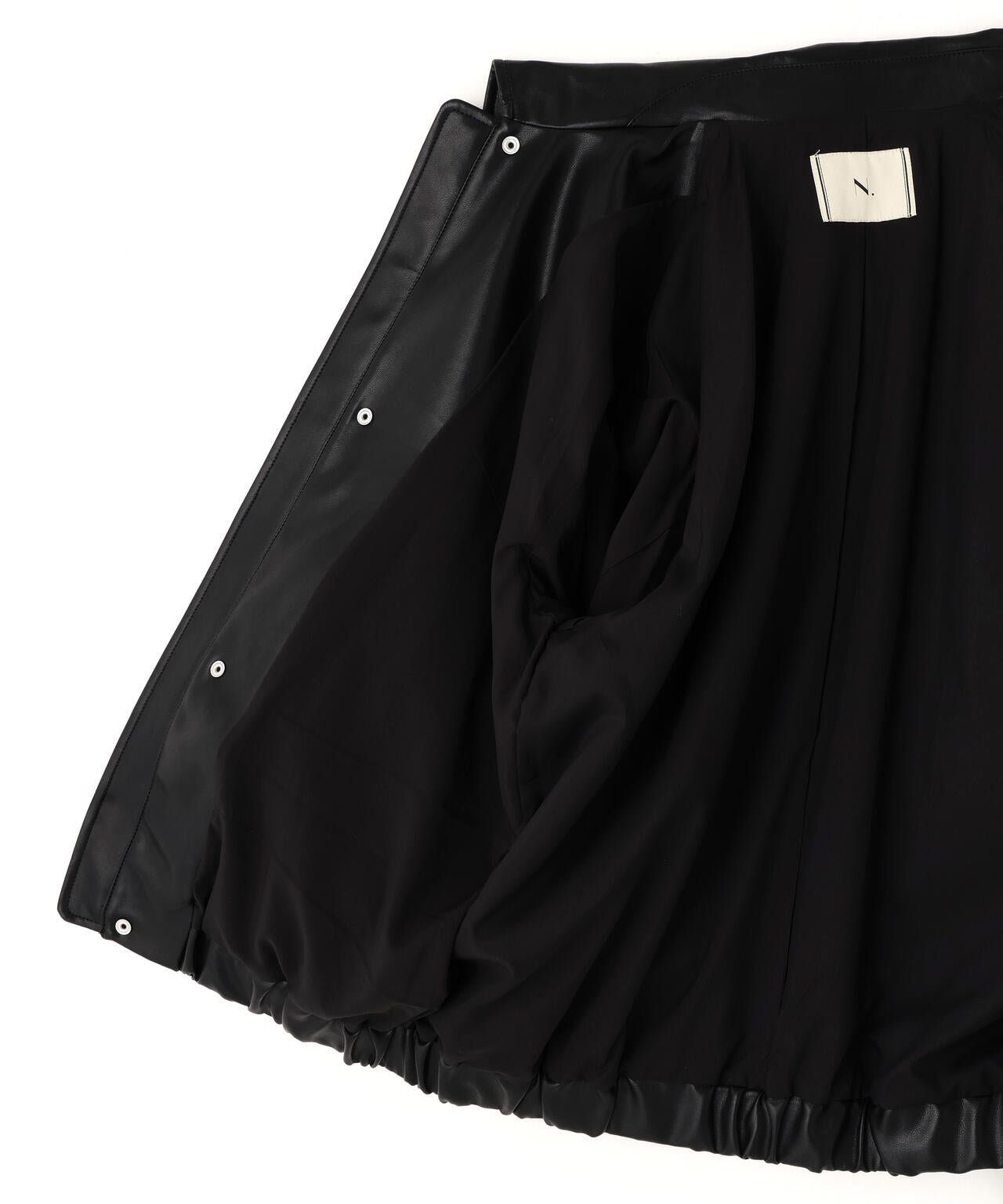 フェイクレザーステンカラーブルゾン