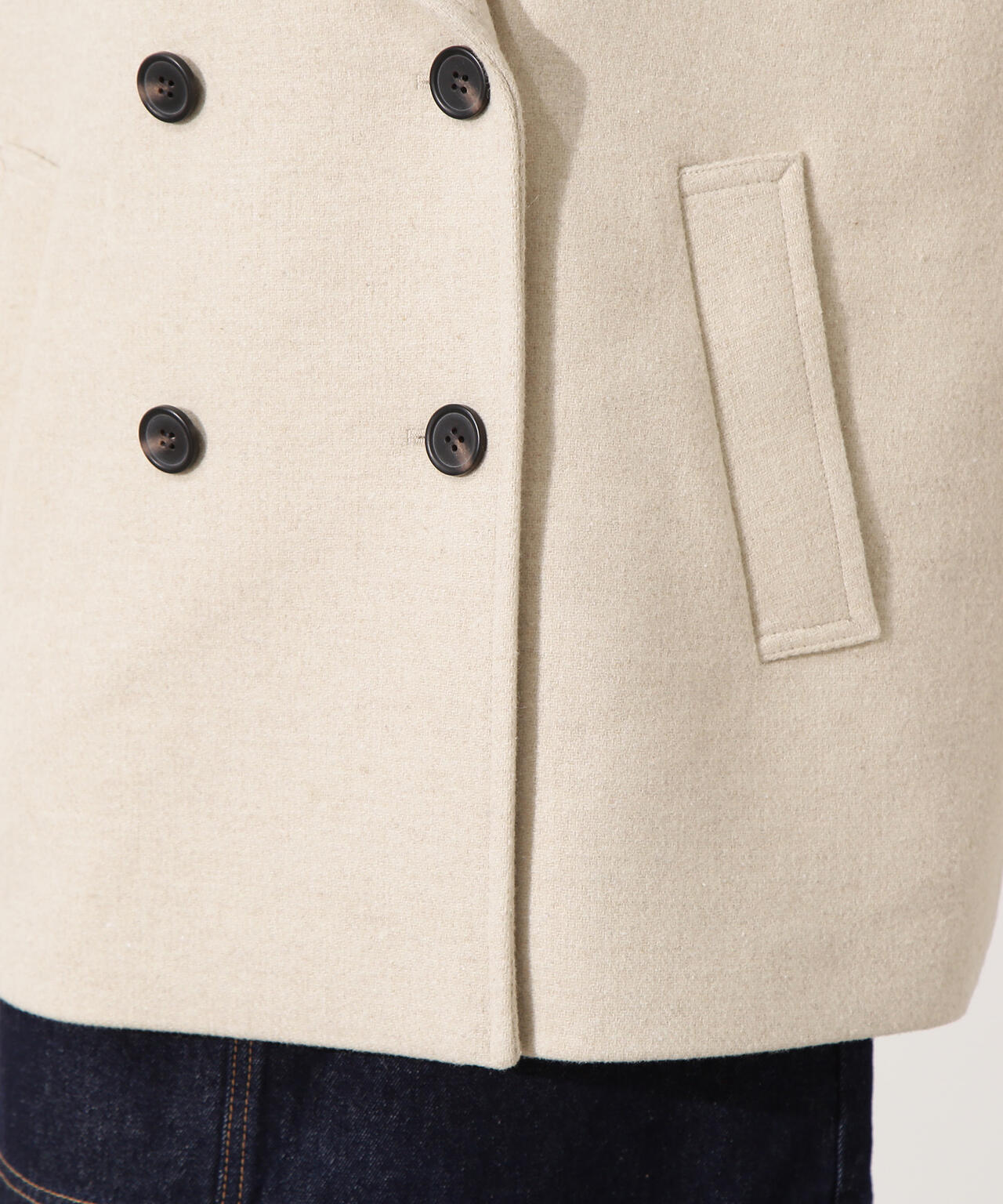 ミドルPコート《ブラウン×ゴールドボタン:LUMINE・LUCUA・official site限定》