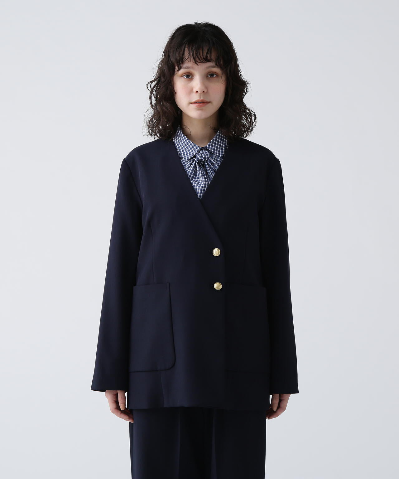 【365ユーティリティー】洗えてシワになりづらいストレッチギャバセットアップ ジャケット