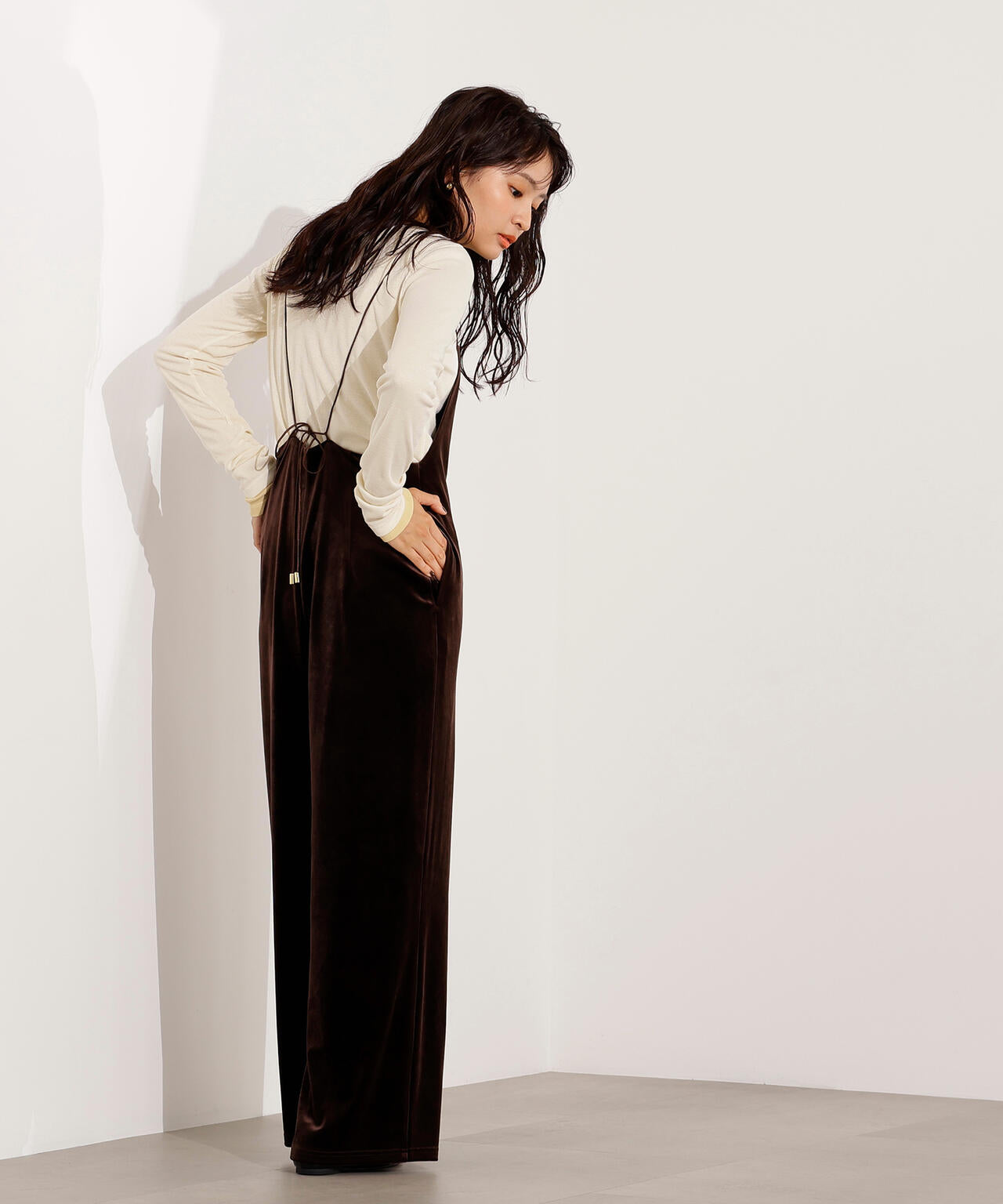 ヘンリーネックシアーカットソー