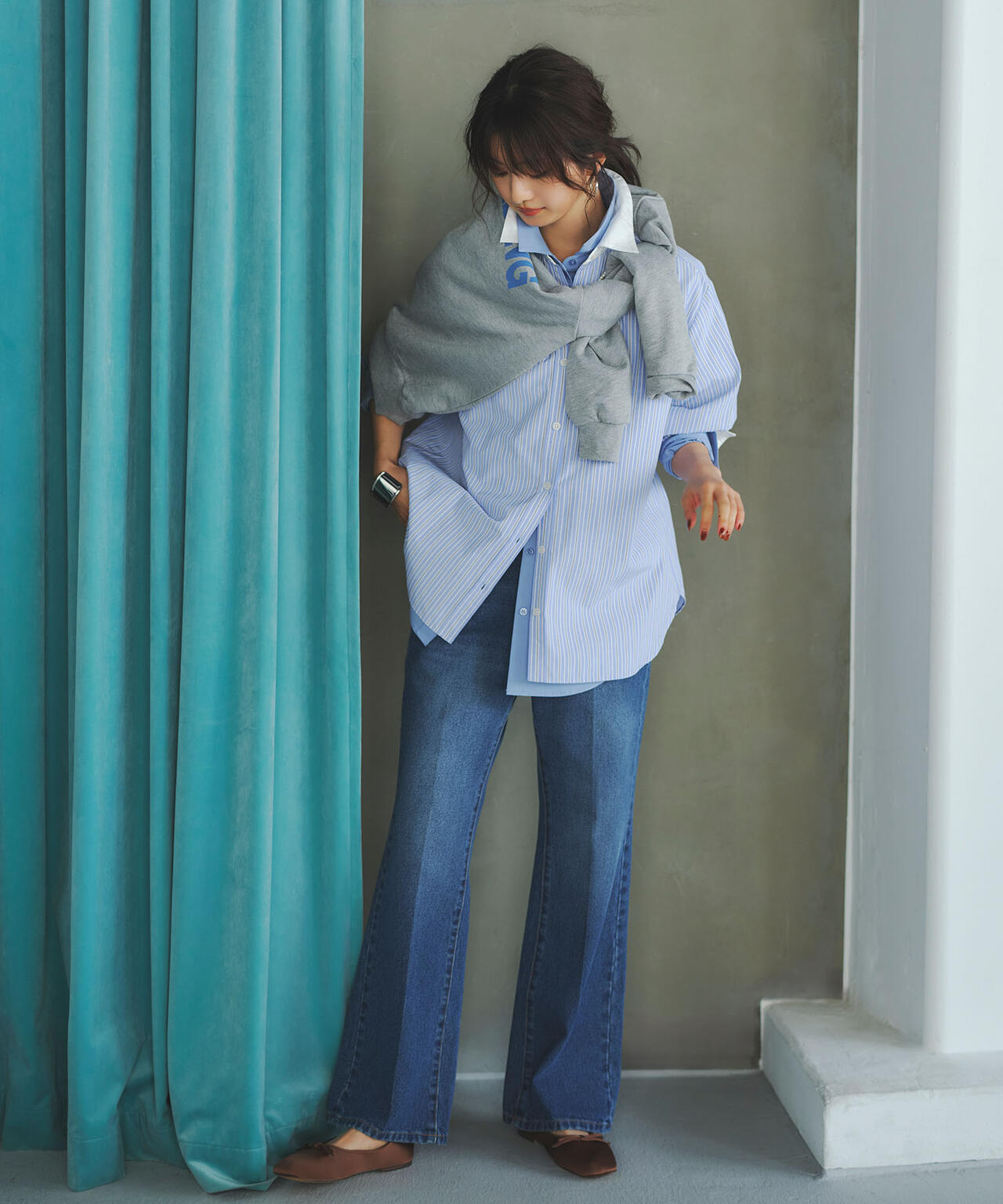 【小室安未さん着用】カレッジロゴスウェット