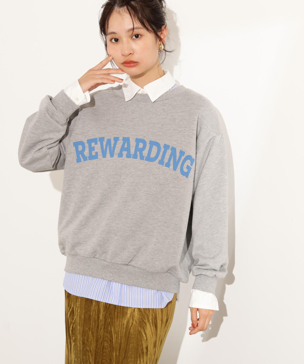 【小室安未さん着用】カレッジロゴスウェット