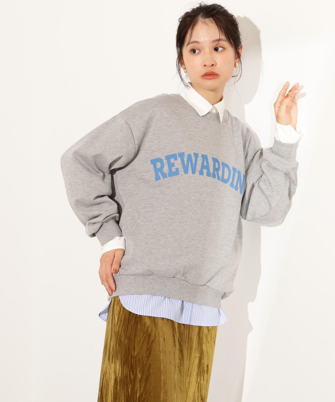 【小室安未さん着用】カレッジロゴスウェット