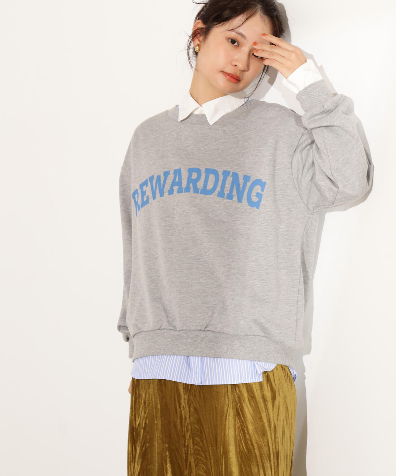 【小室安未さん着用】カレッジロゴスウェット