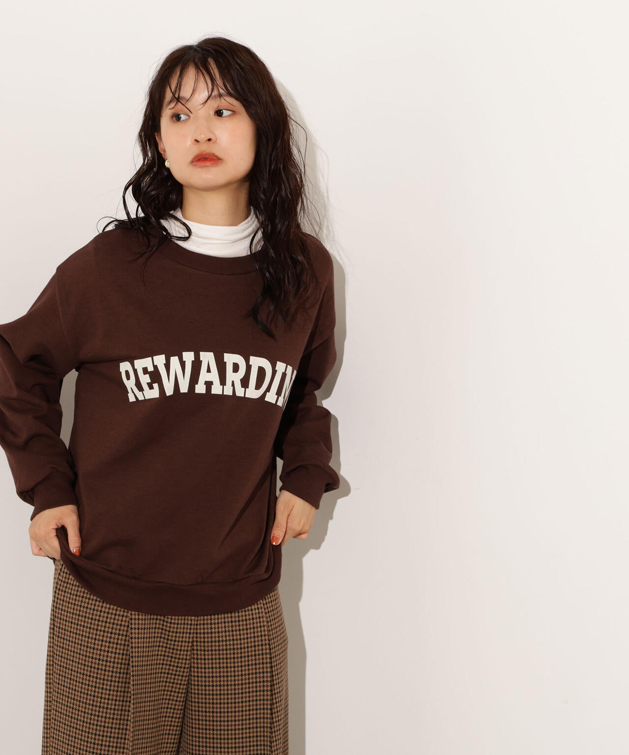 【小室安未さん着用】カレッジロゴスウェット