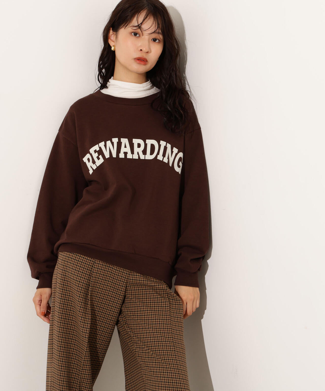 【小室安未さん着用】カレッジロゴスウェット